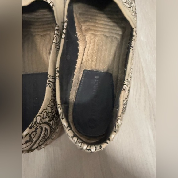 Tory Burch Espadrilky Color Block Flat Espadrille White/Black Size 7.5 - Picture 7 of 10